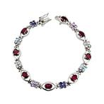 Zonder Minimumprijs - Armband Zilver - Tanzaniet / Topaas /, Nieuw