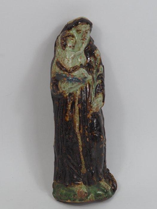 sculptuur, Lead-glazed earthenware figure - 21.5 cm -, Antiek en Kunst, Kunst | Niet-Westerse kunst