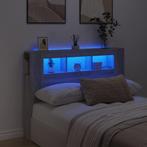 vidaXL Tête de lit à LED sonoma gris 140x18,5x103,5 cm, Verzenden