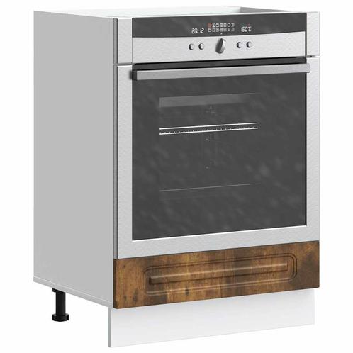 vidaXL Ovenkast Kalmar bewerkt hout gerookt eikenkleurig, Huis en Inrichting, Kasten | Overige, Nieuw, Verzenden