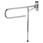 Toiletbeugel met steunpoot 85 cm RVS, Ophalen of Verzenden