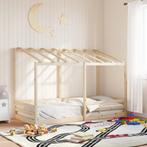 vidaXL Kinderbed met bedhuis 90x200 cm massief grenenhout, Huis en Inrichting, Slaapkamer | Bedden, Verzenden, Nieuw