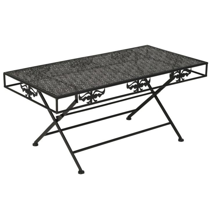 vidaXL Salontafel vintage stijl inklapbaar 100x50x45 cm, Huis en Inrichting, Tafels | Salontafels, Nieuw, Verzenden
