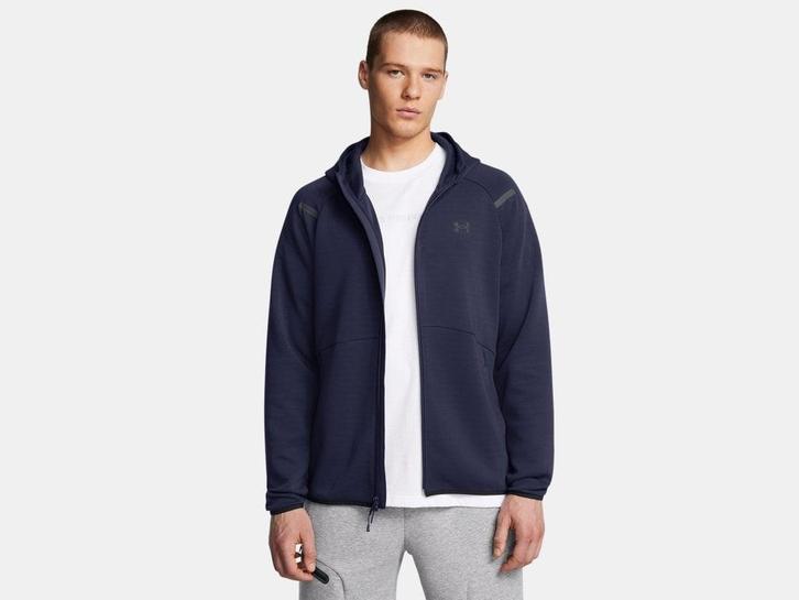 Under Armour Unstoppable Flc Fz Hd Eu-Blu 410 - Maat MD, Kleding | Heren, Truien en Vesten, Blauw, Nieuw, Maat 48/50 (M), Ophalen of Verzenden