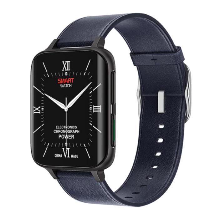 2021 ECG Smartwatch - Leer Bandje Fitness Sport Activity, Handtassen en Accessoires, Smartwatches, Nieuw, Verzenden