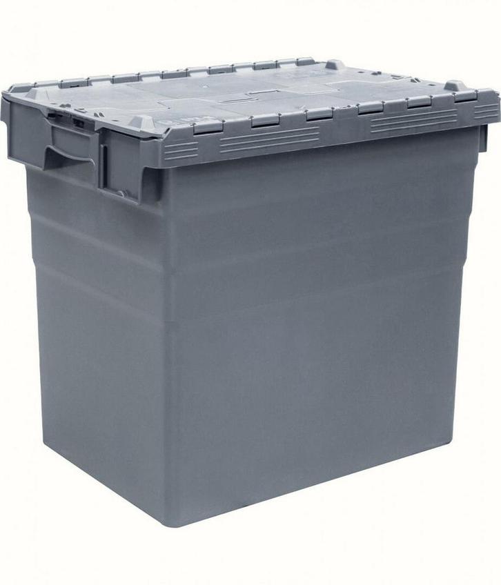 Distributiebak 600x400x516 mm 95L Nestbaar Stapelbaar Grijs, Doe-het-zelf en Bouw, Kratten en Dozen, Ophalen of Verzenden