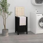 vidaXL Wasmand 44x44x76 cm massief grenenhout zwart, Huis en Inrichting, Verzenden, Nieuw