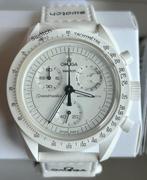Swatch x Omega - Moonswatch - MISSION TO THE MOONPHASE white, Handtassen en Accessoires, Horloges | Heren, Nieuw