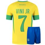Kingdo Brazilie Voetbaltenue Thuis Vini JR. - Kinderen en, Sport en Fitness, Voetbal, Verzenden, Nieuw, Bal