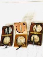 Kompas (3) - Hout, Messing - anciennes d’ingénieur - model, Antiek en Kunst