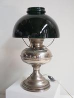 Antique Rayo Oil Lamp with Original Green Opaline Shade -