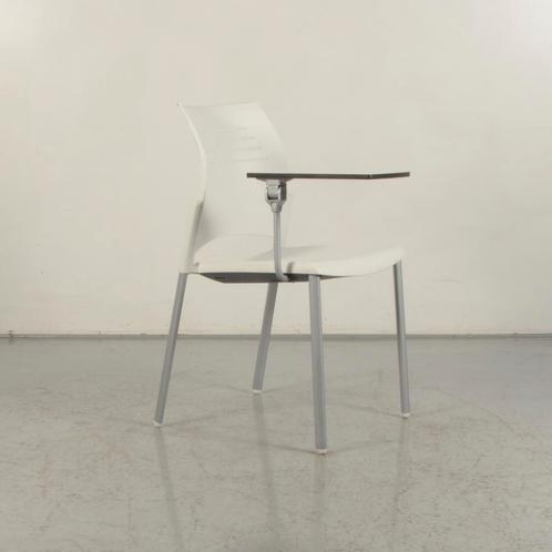 Zaalstoel Actiu SPACIO - Wit - Incl. schrijftablet, Huis en Inrichting, Stoelen, Gebruikt, Ophalen of Verzenden