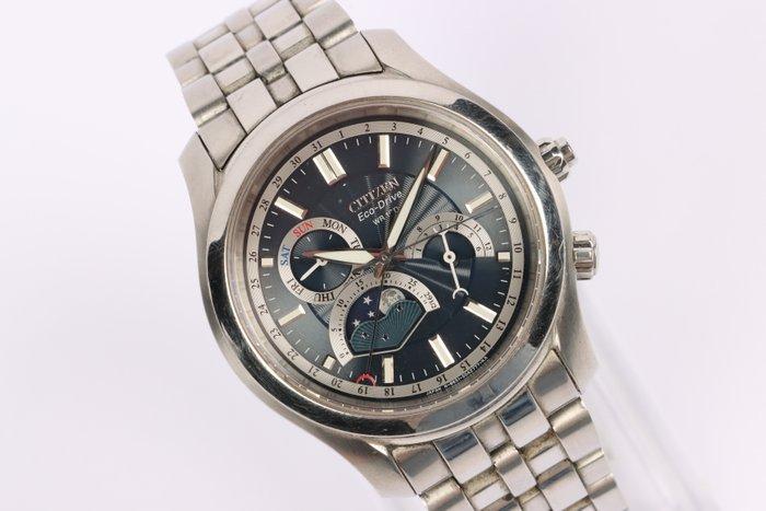 Citizen - Eco Drive Moon Phase - Sans Prix de Réserve - 8651, Handtassen en Accessoires, Horloges | Heren