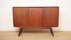 Vintage highboard | Wandkast | Teak | Clausen &amp; Son, Ophalen of Verzenden