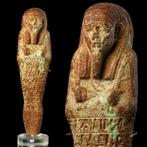 Oude Egypte, late periode Faience Ushabti van Tious, zoon
