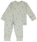 HEMA Baby Pyjama Rib Katoen/stretch Maan Blauw