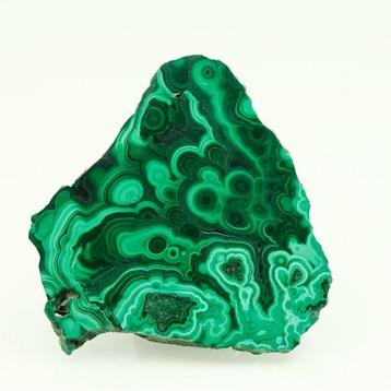 Malachite verte polie – motif oculaire et couleur intense