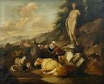 Andrea Locatelli (1695–1741), Ambito di - Pastorale con, Antiek en Kunst