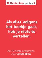 De 79 beste uitspraken over omdenken / Omdenken quotes / 1, Verzenden, Zo goed als nieuw, Berthold Gunster