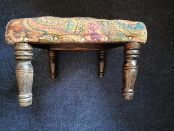 Repose-pied - Noyer - Tabouret tapissé Paisley