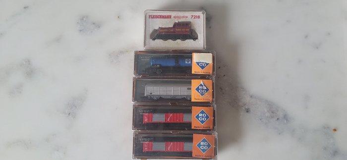 Fleischmann, Roco N - 7218, 2x 02333A, 02327 S, 2364 B -, Hobby en Vrije tijd, Modeltreinen | N-Spoor