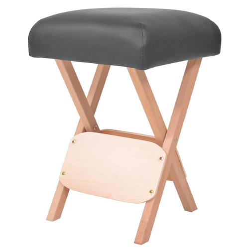 vidaXL Massagekruk met 12 cm dikke zitting inklapbaar zwart, Sport en Fitness, Massageproducten, Nieuw, Verzenden