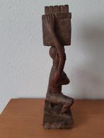 Beeld van Afrikaanse vrouw - Hout - Ivoorkust - 20e eeuw, Antiek en Kunst