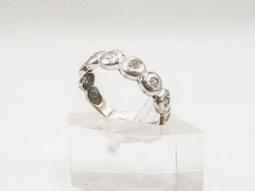 Bague - 18 carats Or blanc - Diamant, Handtassen en Accessoires, Ringen