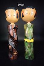 Okamoto, Usaburo - Beeldje, Twee prachtige Vintage, Antiek en Kunst