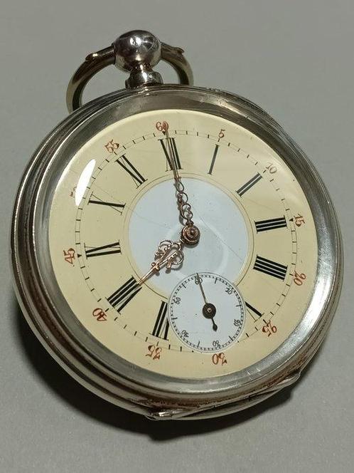 Silber Taschenuhr - Schlüsselaufzug - 1850-1900, Bijoux, Sacs & Beauté, Montres | Hommes