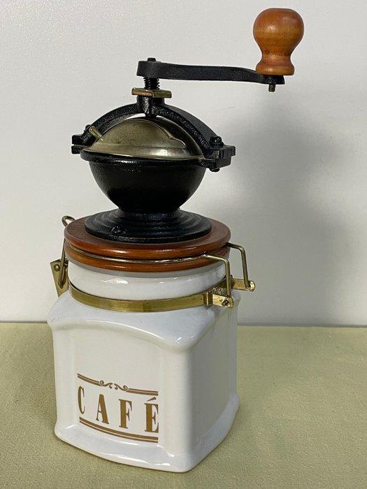 Koffiemolen - Hout, Keramiek - Decoratieve Koffiemolen, Antiek en Kunst, Curiosa en Brocante