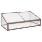 vidaXL Broeikas 110x58,5x39 cm vurenhout grijs, Verzenden, Nieuw