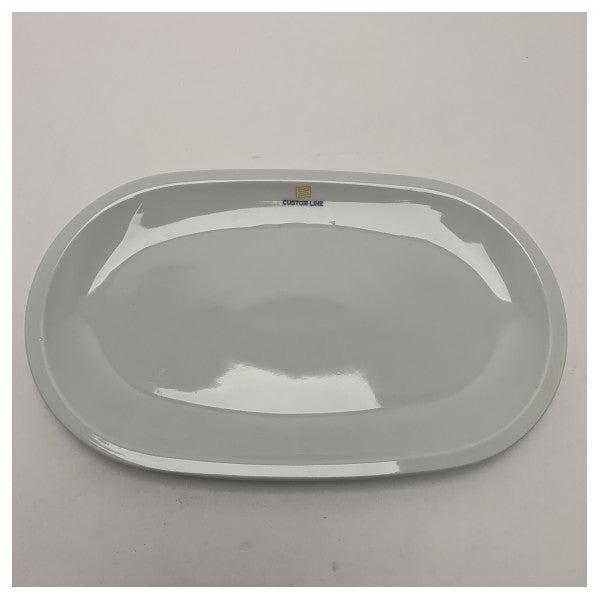 Bieden: Custom Line Oval Ceramic Serving Platter in Capri Y, Huis en Inrichting, Keuken | Servies, Ophalen of Verzenden