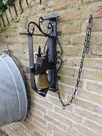 Decoratieve bel - Antiek - Nederland - Zware wandbel .hout, Antiek en Kunst
