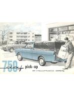 1961 DAF 750 VARIOMATIC BROCHURE NEDERLANDS, Ophalen of Verzenden, Nieuw