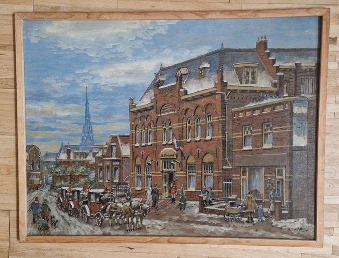 B.C. van Ettinger (1916-1991) - Voorstraat, Poeldijk, Antiek en Kunst, Kunst | Schilderijen | Klassiek