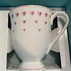 Tiffany & Co. - Mok - Hartmok — Wit & Roze porselein, met