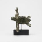 sculptuur, NO RESERVE PRICE - Statue of a Bronze Patinated, Antiquités & Art