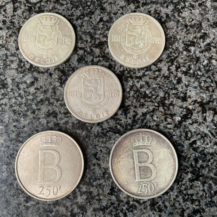 België. Lot van 5 stuks (Zonder minimumprijs), Postzegels en Munten, Munten | Nederland