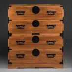 Ishôdansu kledingkast - Kiri (Paulownia) hout, ijzer -