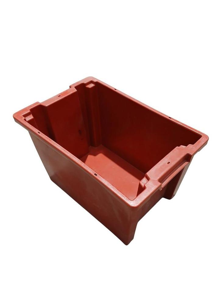 Stapelbak 60x40x35 cm gesloten stapelbaar/nestbaar rood, Zakelijke goederen, Horeca | Overige, Ophalen of Verzenden