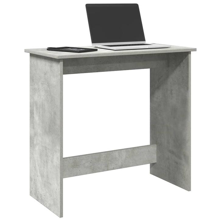 vidaXL Bureau 80x40x75 cm bewerkt hout betongrijs, Huis en Inrichting, Bureaus, Nieuw, Verzenden