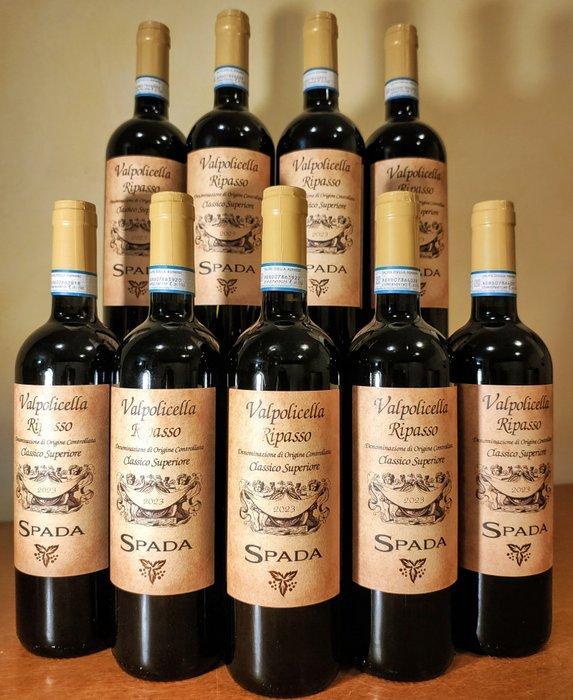2023 Spada Ripasso - Valpolicella DOC - 9 Flessen (0.75, Verzamelen, Wijnen