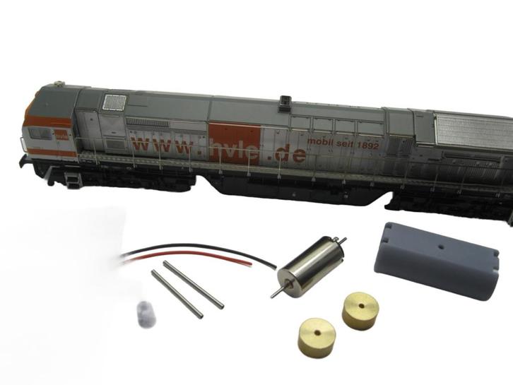 micromotor TME001C TT motor ombouwset voor Mehano Blue Tiger, Hobby en Vrije tijd, Modeltreinen | Overige schalen, Gelijkstroom