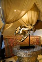 Sculpture, High quality, bronze-cast Sumatran Tiger skull -