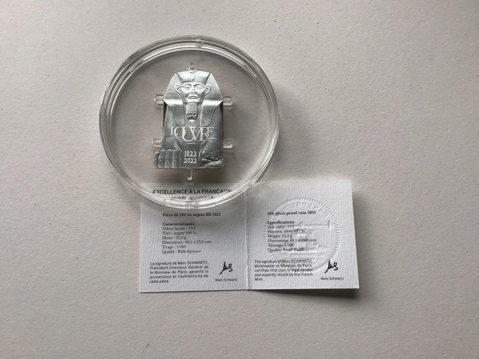 France. 10 Euro 2022 Louvre Proof (Sans Prix de Réserve), Postzegels en Munten, Munten | Europa | Euromunten