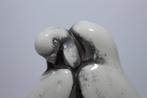 Statue, Parkieten - 26 cm - Faïence