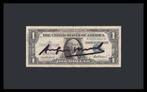 (After) Andy Warhol - 1 dollarbiljet gesigneerd, Verzenden