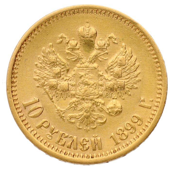 Rusland. Nicholas II. 10 Roubles 1899  - F+, Postzegels en Munten, Munten | Europa | Niet-Euromunten