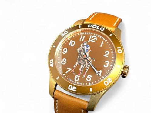 Veiling - Gloednieuw Ralph Lauren Bronzen Horloge met Doos!, Handtassen en Accessoires, Horloges | Heren